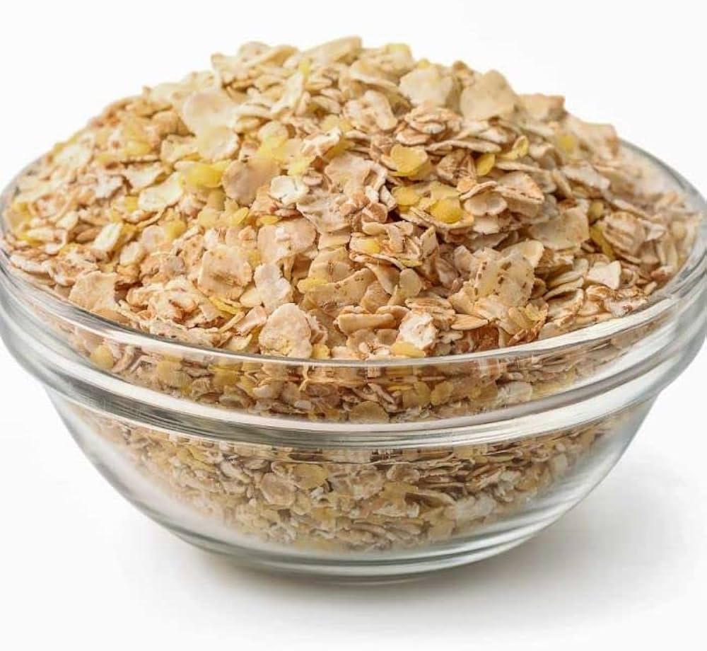 raw wheat flakes